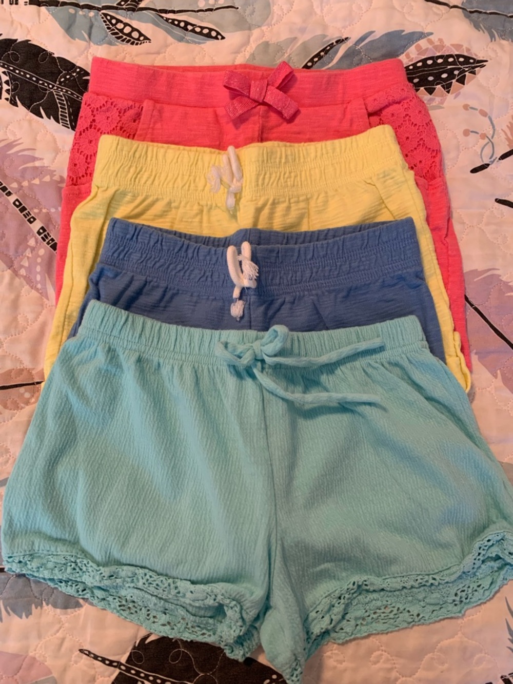 Jumping Beans & Carter’s Girls' Pull-On Shorts Lot of 4